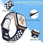 Adorve 4-Pack Sport Silicone Bands for Apple Watch