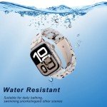 Slim Resin Apple Watch Band - Nougat White/Rose