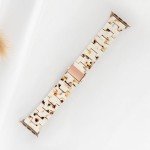 Slim Resin Apple Watch Band - Nougat White/Rose