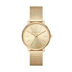 Michael Kors Gold-Tone Stainless Steel Mesh Watch