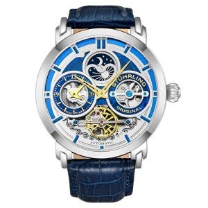 Stuhrling Original Men's Automatic Watch with Leather Strap
