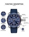 Men's Waterproof Analog Quartz Chronograph Watch