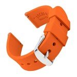 Portland Orange Silicone Quick Release Watch Straps