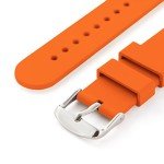Portland Orange Silicone Quick Release Watch Straps