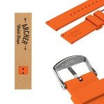 Portland Orange Silicone Quick Release Watch Straps