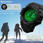 Men's Waterproof Digital Sport Watch with Compass & Altimeter