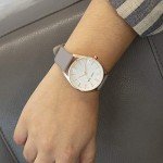 Nine West Rose Gold & Grey Strap Watch