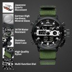 Megalith Men's Waterproof Digital Military Sport Watch