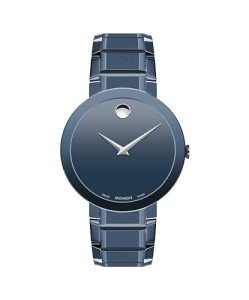 Movado Sapphire Men's Luxury Watch - 39mm Stainless Steel