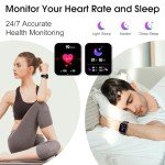 2.1" Waterproof Smart Watch with Fitness Tracker