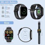 2.1" Waterproof Smart Watch with Fitness Tracker