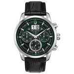 Bulova Men's 6-Hand Chronograph Leather Watch