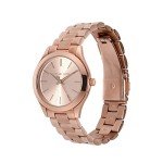 Michael Kors Rose Gold-Tone Slim Runway Watch