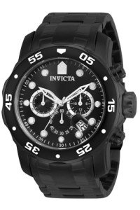 Invicta Pro Diver Chronograph Black Steel Watch