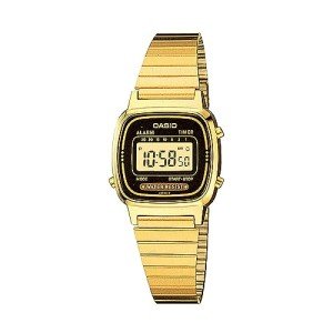 Casio Women's Gold-tone Vintage Digital Alarm Watch
