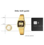 Casio Women's Gold-tone Vintage Digital Alarm Watch
