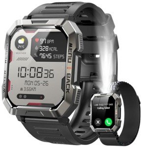 Men's Military Smart Watch with Fitness Tracker