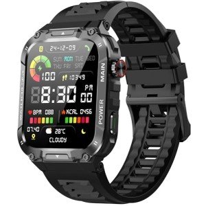 Men's Military Smart Watch with Fitness Tracking