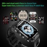 Men's Military Smart Watch with Fitness Tracking
