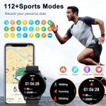 Waterproof Smart Watch for Fitness, Calls, Heart Rate