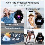Waterproof Smart Watch for Fitness, Calls, Heart Rate