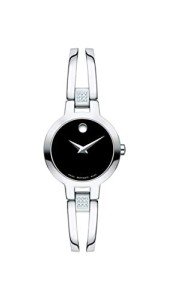 Movado Women's Swiss Quartz Black Dial Watch