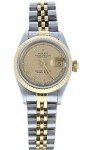 Rolex Lady Datejust 69173 Champagne Dial 18k Gold