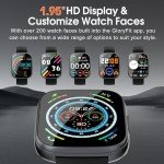 1.95'' Smartwatch for Calls, Fitness, and Sleep Tracking