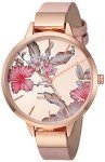 Nine West Floral Dial Women's Strap Watch