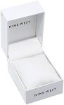 Nine West Floral Dial Women's Strap Watch
