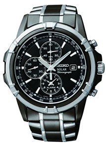 Seiko Men's Solar Stainless Steel Link Bracelet Watch