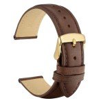 Vintage 18mm Dark Brown Leather Watch Band