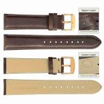 Vintage 18mm Dark Brown Leather Watch Band