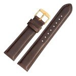 Vintage 18mm Dark Brown Leather Watch Band