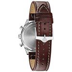 Bulova Men's Classic Chronograph Watch with Leather Strap