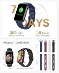Fitness Tracker Smart Watch with Heart Rate Monitor