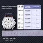 WOCCI 22mm Bicolor Silicone Rubber Watch Band