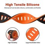 WOCCI 22mm Bicolor Silicone Rubber Watch Band