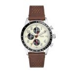 Fossil Men's Sport Tourer Chronograph Watch - Brown Leather