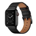 Apple Watch Genuine Leather Band - Black