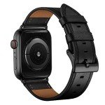 Apple Watch Genuine Leather Band - Black