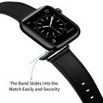 Apple Watch Genuine Leather Band - Black