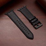 Apple Watch Genuine Leather Band - Black