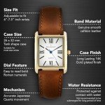 Peugeot Women's Gold Plated Leather Dress Watch