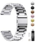 Fullmosa Silver Stainless Steel Watch Band 20mm