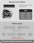 Fullmosa Silver Stainless Steel Watch Band 20mm