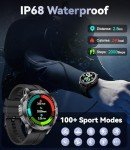 LIGE Military GPS Smart Watch for Men