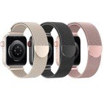 BELONGME 3-Pack Mesh Loop Apple Watch Bands
