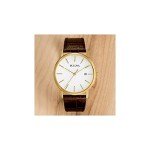 Bulova Men's Classic Quartz Leather Strap Watch