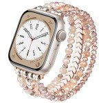 Rose Gold Beaded Apple Watch Band for Women